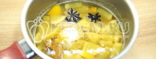 глинтвейн из белого вина. Шаг 7