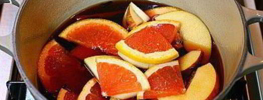 глинтвейн с грейпфрутом и яблоком. Шаг 6