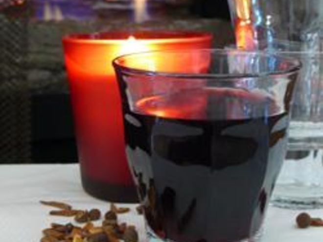 Рецепт глинтвейна с изюмом и апельсином