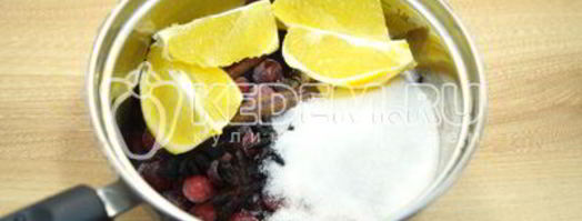 клюквенный безалкогольный глинтвейн. Шаг 5