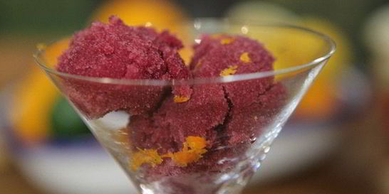 Сорбе из глинтвейна