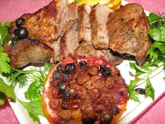 Рецепт свинины глинтвейн с апельсинами