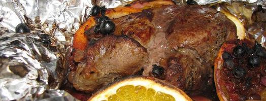 свинина глинтвейн с апельсинами. Шаг 7