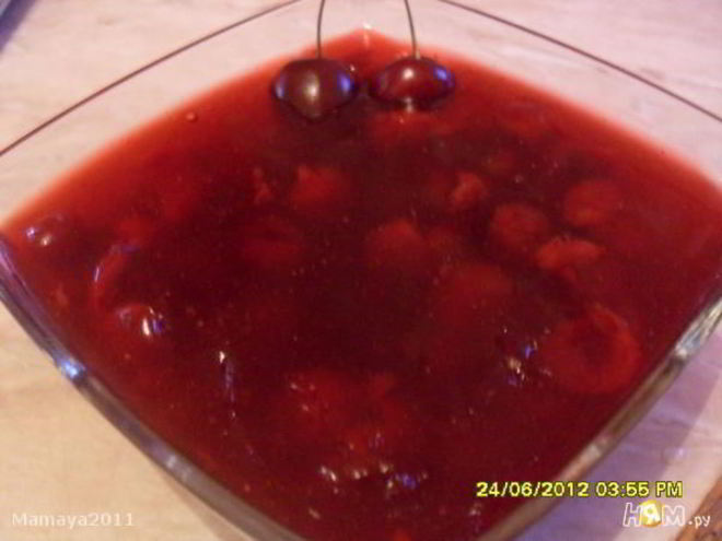 Рецепт киселя из черешни