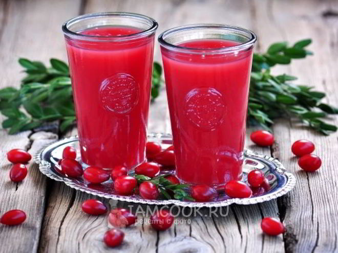 Рецепт киселя из кизила