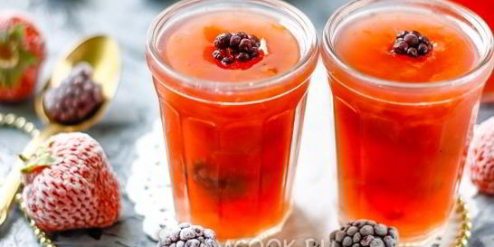 Кисель из крахмала и компота