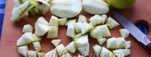 кисель из мандаринов и яблок. Шаг 3