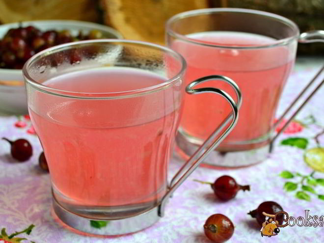 Рецепт киселя из розового крыжовника