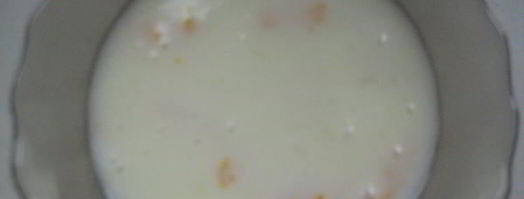 кисель молочный с мандаринами. Шаг 4