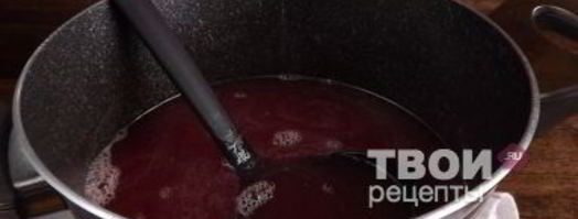 клюквенный кисель с мороженым. Шаг 25