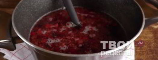 клюквенный кисель с мороженым. Шаг 13