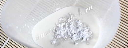 молочный кисель с изюмом. Шаг 4