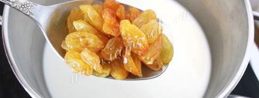 молочный кисель с изюмом. Шаг 6