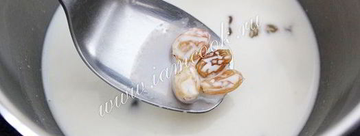 молочный кисель с изюмом. Шаг 7