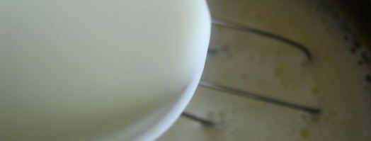 молочный кисель с клубничным конфитюром. Шаг 4