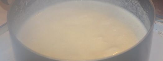 молочные реки на манке. Шаг 3