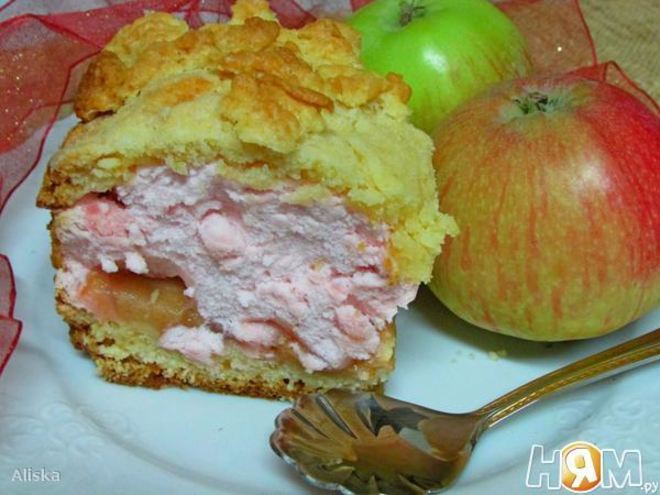 Рецепт пляцка яблоки под кисельным небом