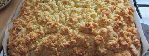 пляцок яблоки под кисельным небом. Шаг 12