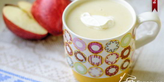 Яблочно-молочный кисель