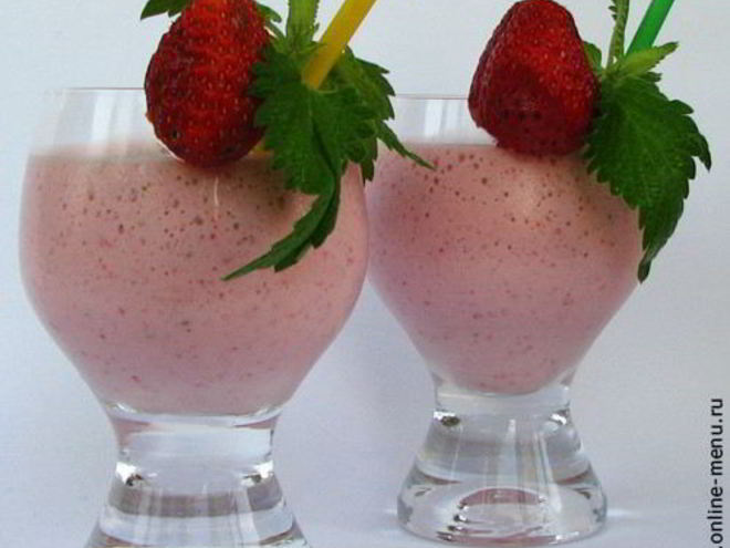 Рецепт клубничного коктейля