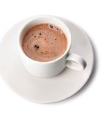 Горячий кофе с шоколадом и бренди