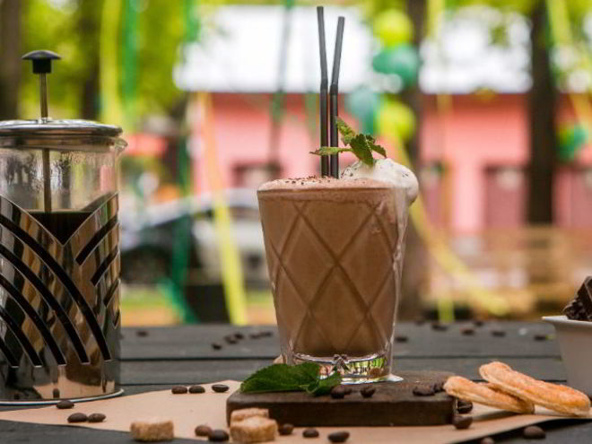 Рецепт холодного мятно-шоколадный кофе