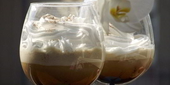 Кофе латте со льдом