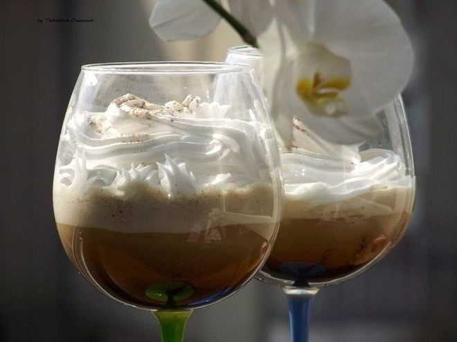 Рецепт кофе латте со льдом