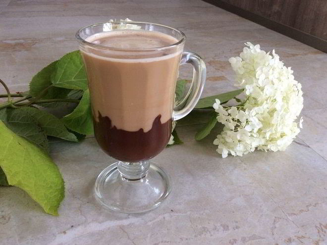 Рецепт кофе с шоколадом и молоком