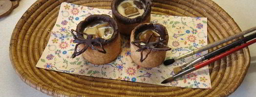 ледяной кофе в песочных штофах палитра. Шаг 13