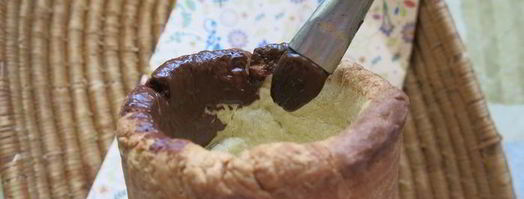 ледяной кофе в песочных штофах палитра. Шаг 11