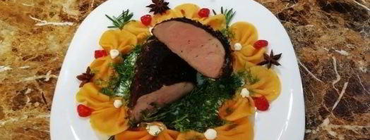 свиная вырезка в кофейной панировке с пастой. Шаг 12