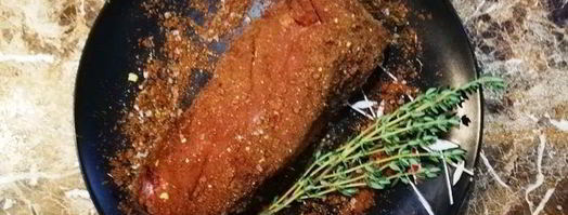 свиная вырезка в кофейной панировке с пастой. Шаг 9