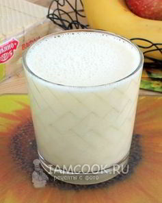 Коктейль из фруктов с сывороткой