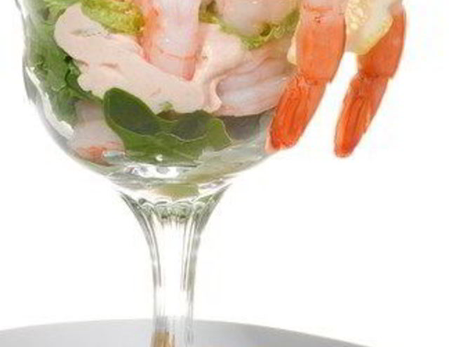 Рецепт коктейля из креветок со сливочным соусом с хреном