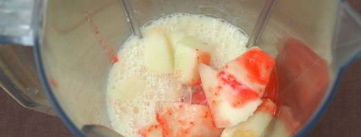 дынно-клубничный коктейль. Шаг 4