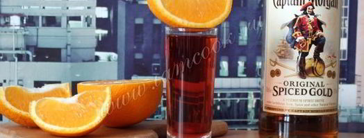 коктейль с вишневым соком ромовый закат. Шаг 8