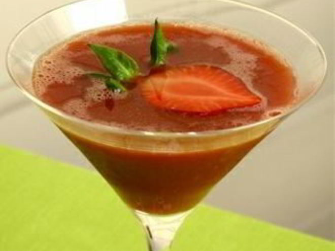 Рецепт клубничного коктейля с горячим шоколадом