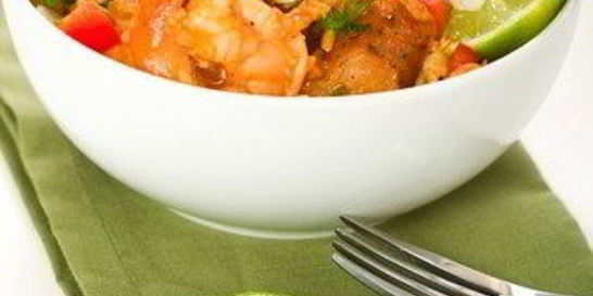 Креветки с текилой и лаймом