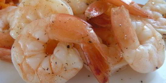 Жареные креветки с текилой