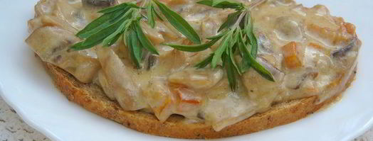 грибное соте с вином и горгонзолой. Шаг 8