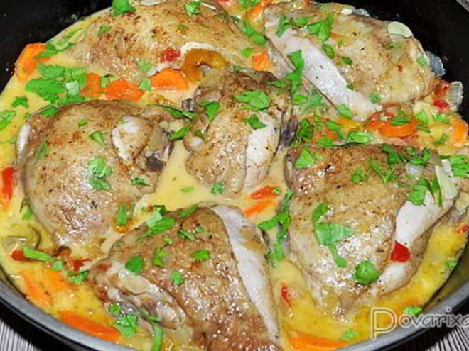 Рецепт курицы с вином по-грузински