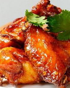 Курица в соевом соусе с вином и медом по-японски
