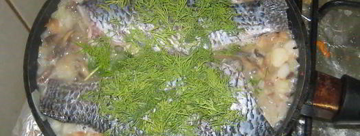 рыба в сливочном масле с вином и чесноком. Шаг 6