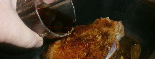 свиная рулька с вином марсала. Шаг 5