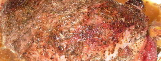 запеченная телятина с вином и персиками. Шаг 7