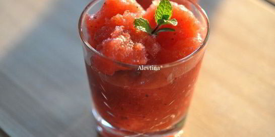 Клубничная гранита с водкой