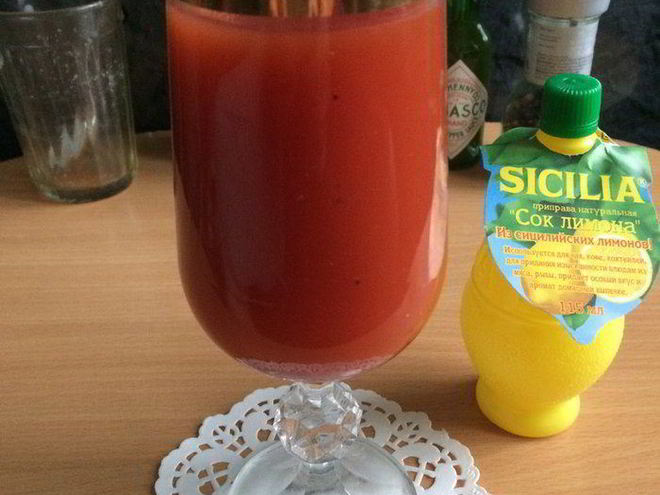 Рецепт коктейля кровавого бык