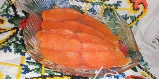 Малосольные Форель с водкой