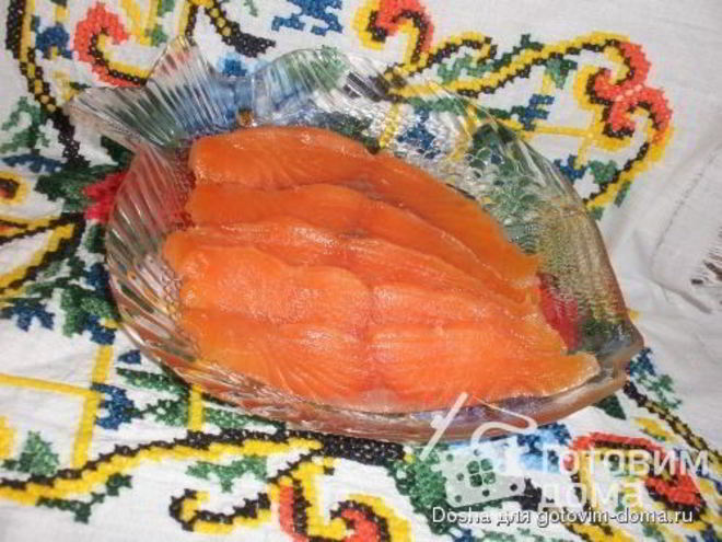 Рецепт малосольных форель с водкой